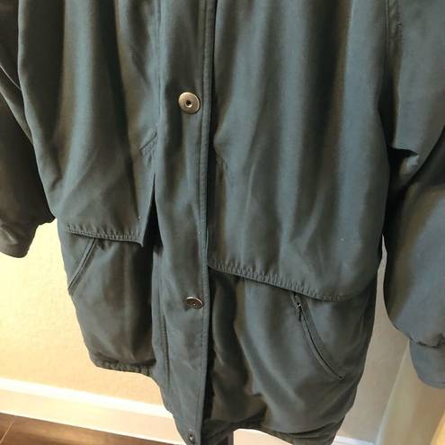 London Fog  olive microfiber jacket sz medium