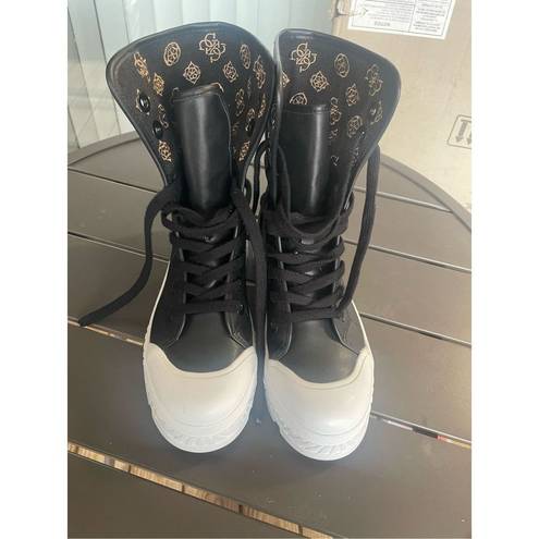 Guess  Women’s Harlo 3 High top convertible Sneakers/Booties Black size 6.5