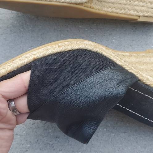 Unisa  Leather Cross Strap Cork Wedge Sandals