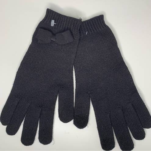 J.Crew  Bow Tech Gloves Black