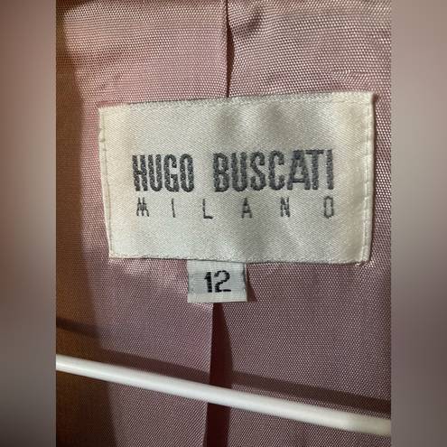 Hugo Buscati /Milano women’s size 12 100% wool double-breasted blazer/jacket