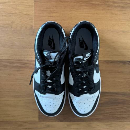 Nike Dunk Low Black & White Shoes - Women Size 8