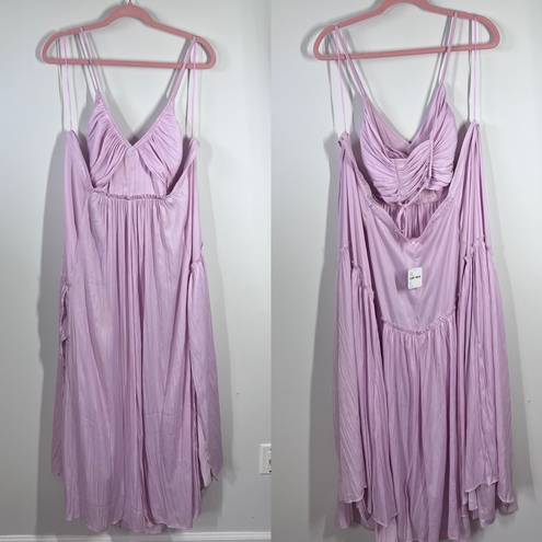 Free People Nwt  need this shiny maxi dress in lilac