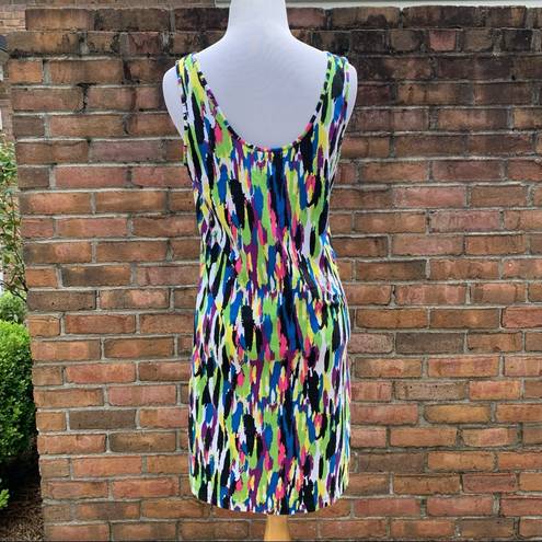 City Streets  80’s Paint Brushstroke Fitted Tank Dress XL HALLOWEEN