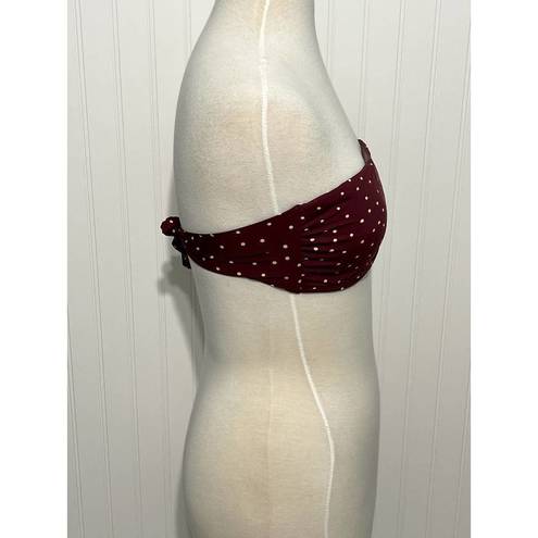 Vix Paula Hermanny  Lola Polka Dot Basic Bandeau D Cup Strapless Bikini Swim Top