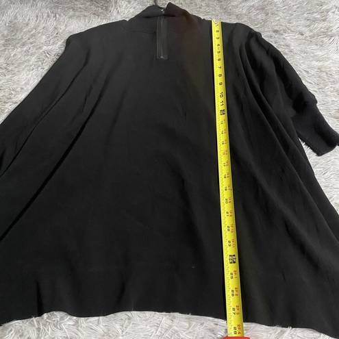 Vince  Poncho Top Womens Medium Black Cashmere Blend Contemporary Minimalist