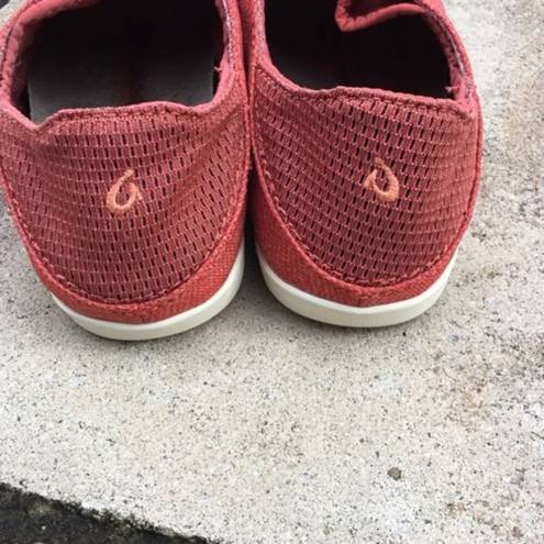 Olukai NEW  Waialua Red‎ Mesh Slip On Sneakers