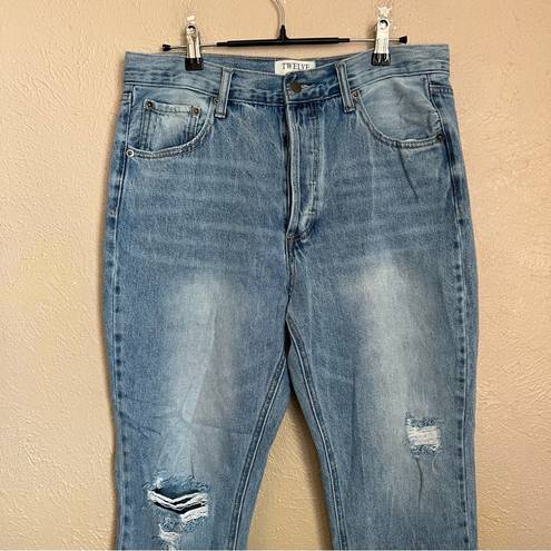 On Twelfth Twelve by  Kason High Rise Distressed Jeans 29