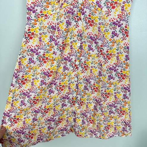 Lush Clothing Lush Keyhole Cutout Floral Mini A Line Skirt Small EUC