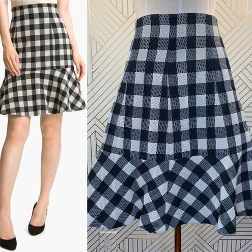 Tracy Reese  New York Gingham Flare Skirt