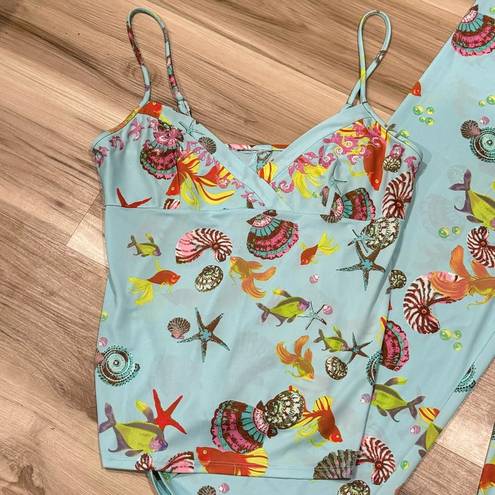 Natori  Seashell Beach Two Piece Pajama Set Women’s Medium