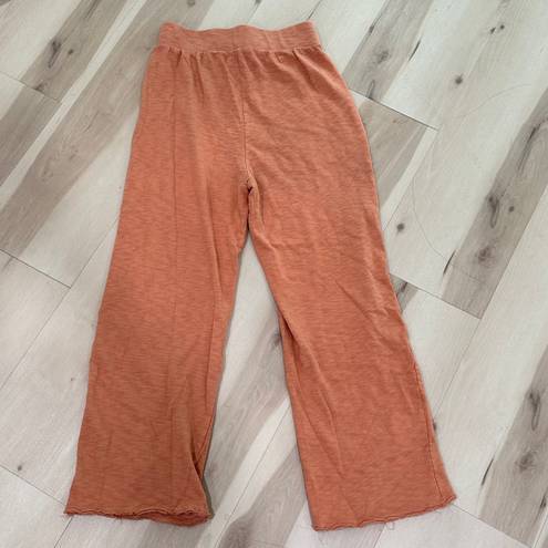 Free People FP BEACH -  wide leg pants 100% cotton size S/P #628-7