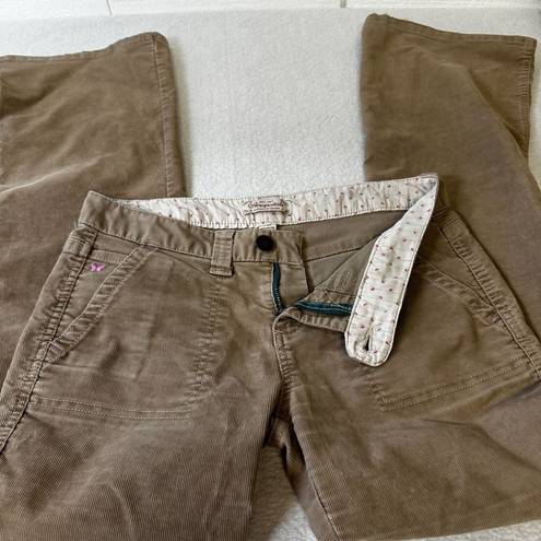 Aeropostale Vtg  Corduroy Flare Pants Womens 5/6 Brown Low Rise Butterfly Y2K