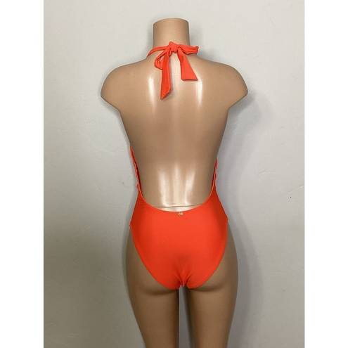 PilyQ New.  tangerine twist front swimsuit