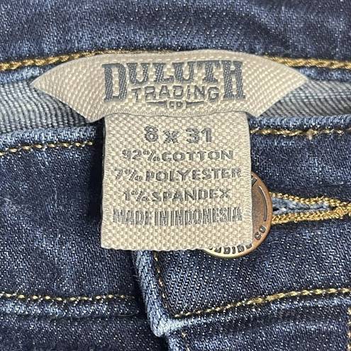 Duluth Trading  Jeans Womens Flex Daily Slim Fit Skinny Denim Dark Wash Size 8