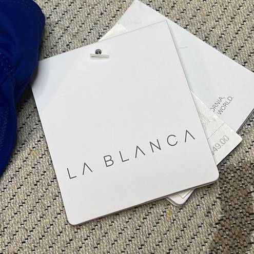 La Blanca  solid blue full coverage bikini bottoms