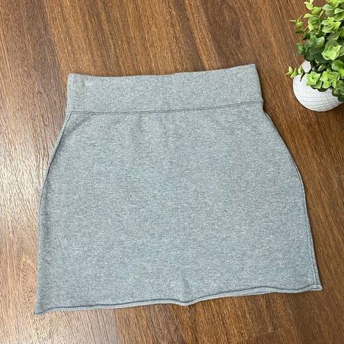 n:philanthropy  Gray Tropica Silk Blend Kangaroo Pocket Mini Skirt