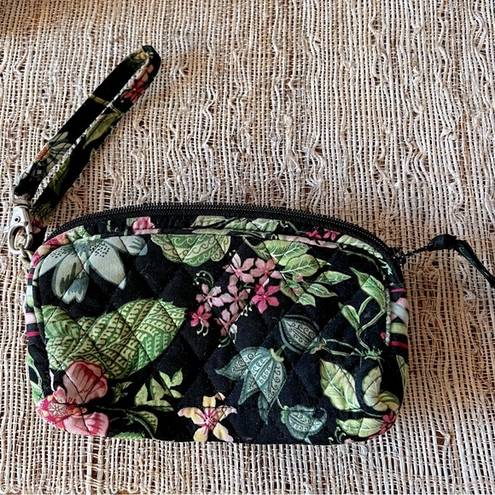 Vera Bradley  green and black clutch