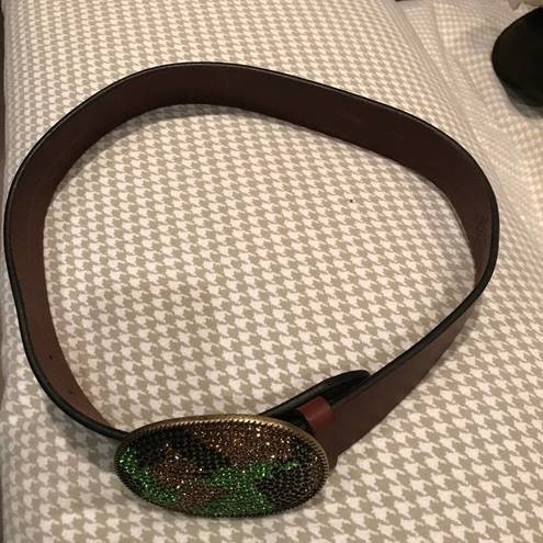 Gap  Genuine Leather studded brown belt XS