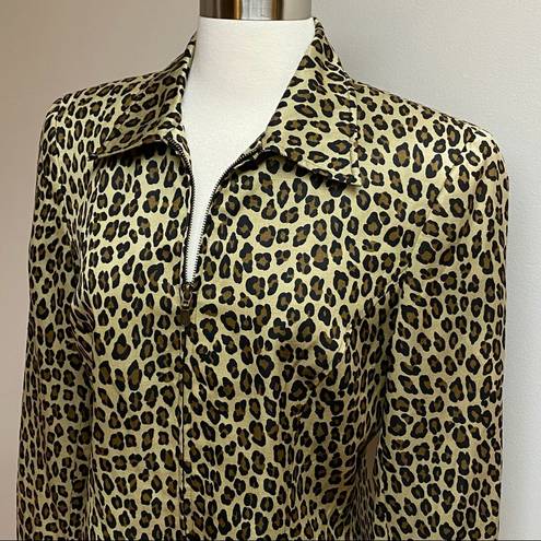 Finity Studio Animal Print Jacket Size 10