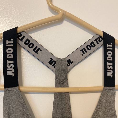 Nike  Dri-Fit “Just Do It” Women’s Size Medium Elastica Gray Tank Top