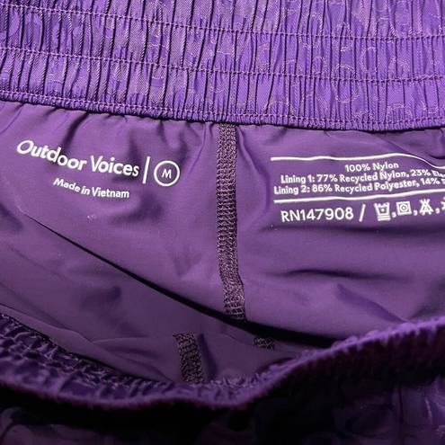 Outdoor Voices Tennis Pickleball Golf Lined Skort Purple Circle Print Size M