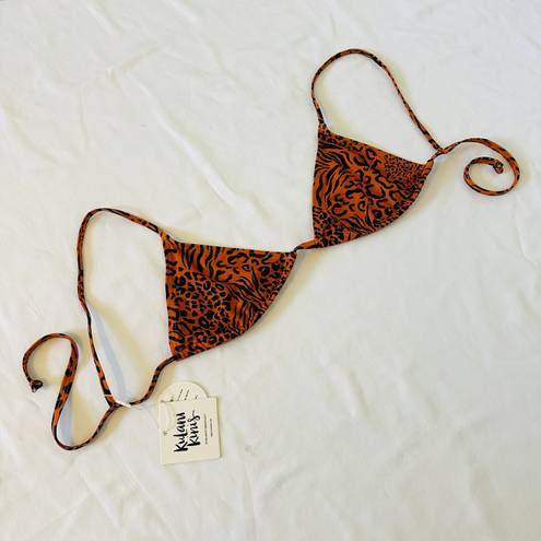 Kulanikinis ★ NWT Kulanis Kinis Bikini Top - Orange/Black ★