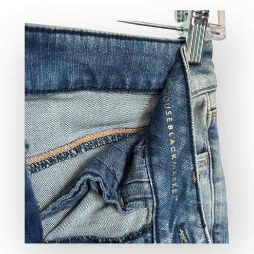 White House | Black Market  Womens Faded Wash Straight Fit Slim Crop Jeans Size 00