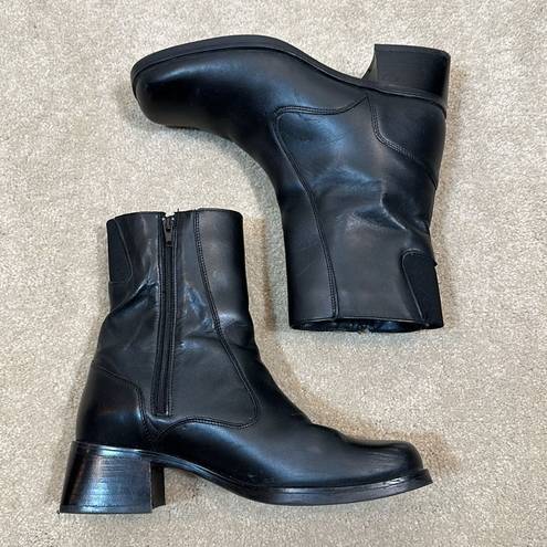 Nectar Santana Canada  Black Leather Women Ankle Boots Size 80 M / Size 8