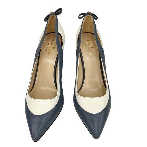 Kate Spade  Precious Pump Heel 8 Gray Cream Gold