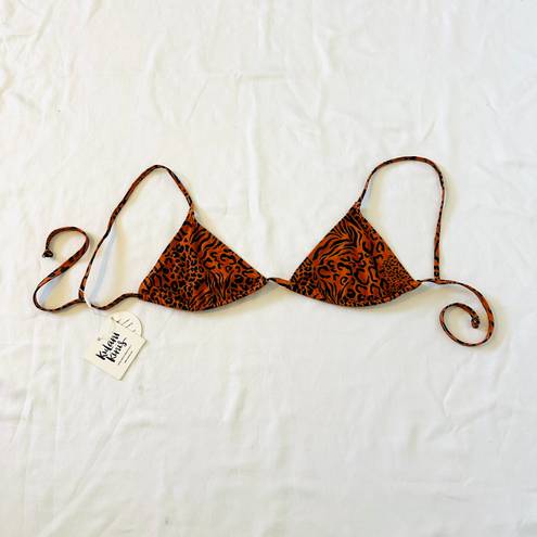 Kulanikinis ★ NWT Kulanis Kinis Bikini Top - Orange/Black ★