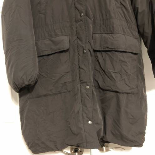 American Eagle  grey winter coat women’s‎ size small. Puffer jacket mid length