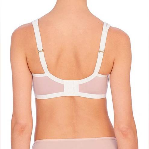 Natori  Yoga Convertible Underwire, Sports Bra, Tan with Cream trim, 36C