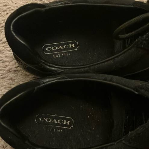 Coach : Black Lexey (A1442) Signature sneakers- 9