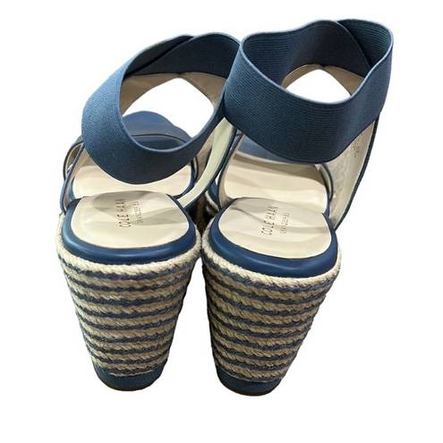 Cole Haan Cole Hann Cloudfeel Espadrille Wedge Sandal Blue Women’s Size 9