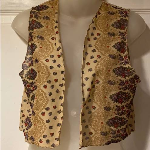 JACK 70’s Vintage 1970’s Handkerchief Vest Jumping 