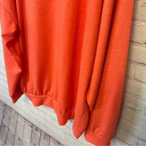 Parker Kenzie  boutique NEW oversized coral Babe sweatshirt size Large