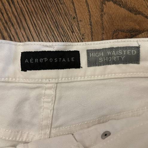 Aeropostale White high rise  shorts