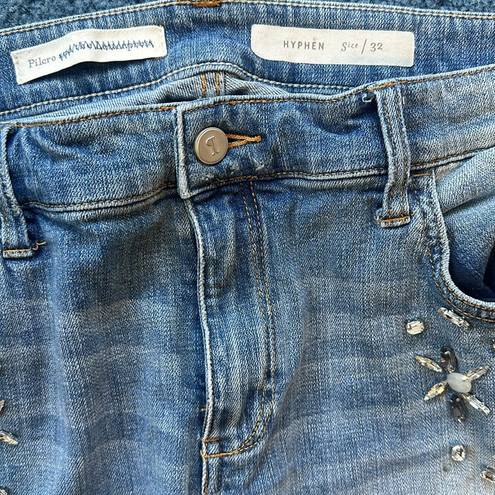 Pilcro and the Letterpress  Hyphen size 32 from Anthropologie distressed crop 12