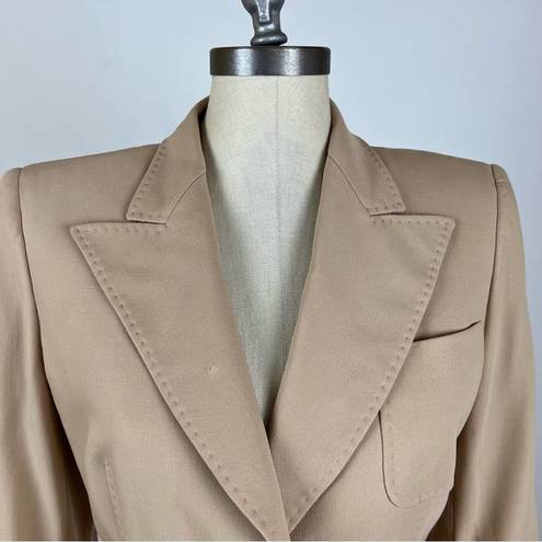 Max Mara  Tan Single Button Blazer