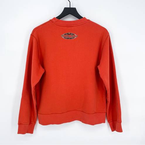 Harley Davidson  2006 Myrtle Beach SC Motorcycle Sweatshirt Orange Medium