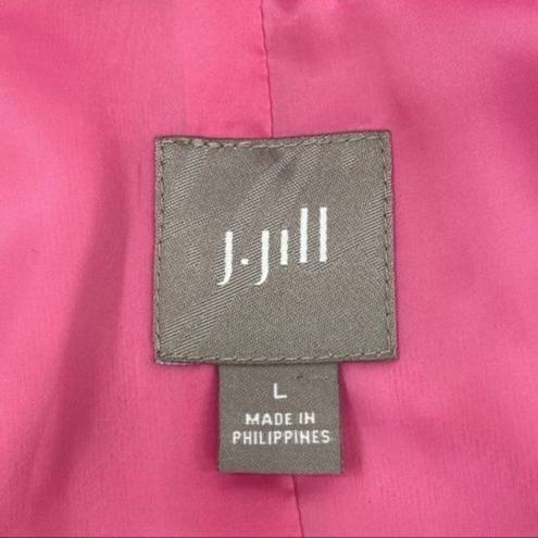 J.Jill  Pink Windbreaker Jacket Size Large