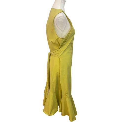 Natori josie  yellow a line sleeveless casual summer  dress size 14