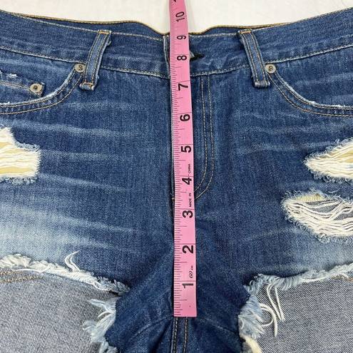 Rag and Bone  The Cutoff In Freeport Mid Rise Distressed Jean Shorts Women’s 28