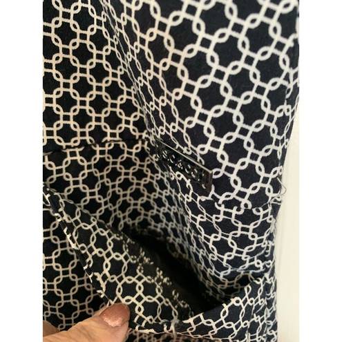 Krass&co SC &  skort black and white interlocking squares graphics