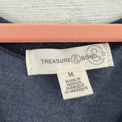 Treasure & Bond  Blue Long Sleeve Tee Size M