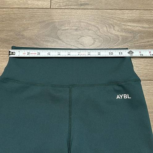 AYBL  High Rise Green Bike Shorts Size Medium