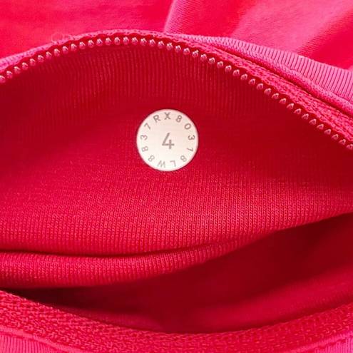 Lululemon  Pace Rival Tennis Golf Active Skirt Skort Mini Red Scarlet 4