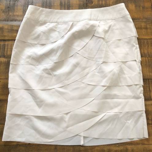 Forever 21  Cream layered pencil skirt