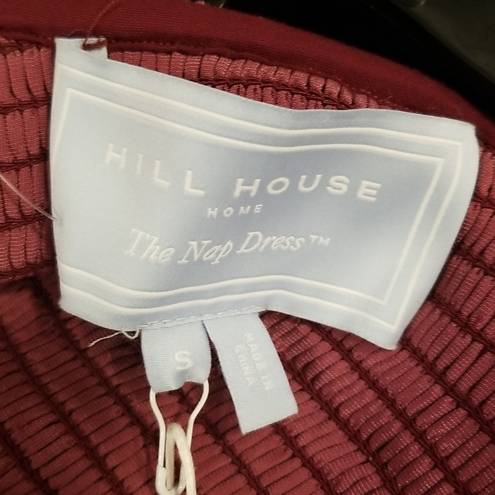 Hill House 💕💕 The Akilah Nap Dress ~ Burgundy Velvet Small S NWT